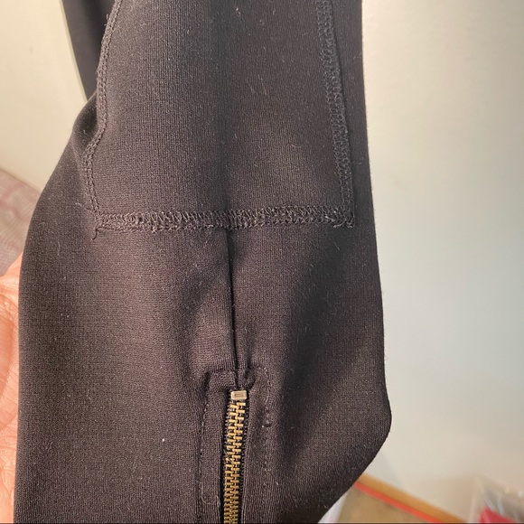 CAbi Black ponte knit ankle zipper leggings - Picture 6 of 15